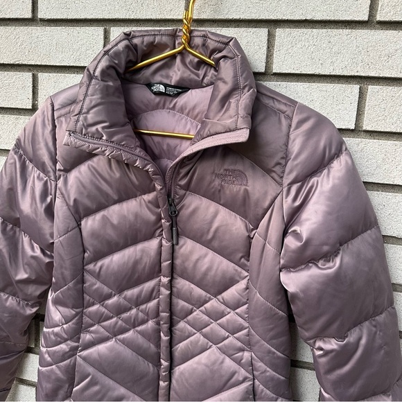The North Face Aconcagua 550 Down Jacket Purple Satin Puffer Women’s XS - Picture 2 of 15